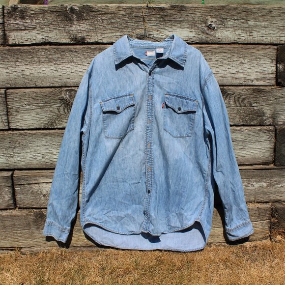 LEVIS DENIM SHIRT - Picture 1 of 9